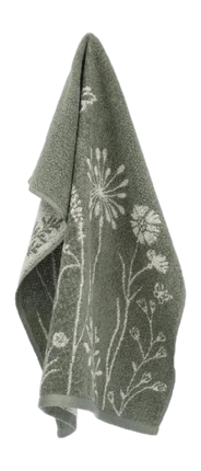 Bunzlau Castle Keukendoek Wild Flowers - Dark Green