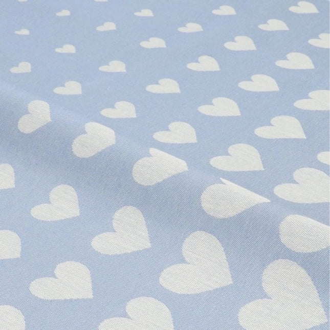 Bunzlau Castle Tea Towel Hearts Grey/Blue
