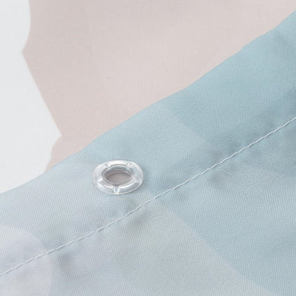 Earth  douchegordijn 180/200  blauw/groen