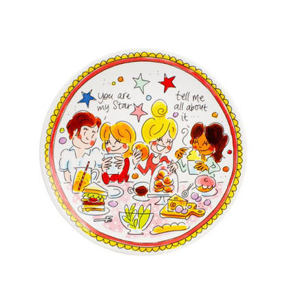 Blond Amsterdam Bord 22 cm Dark Pink