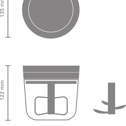 Brabantia Tast+ Handmatige Hakmolen - Jade Green