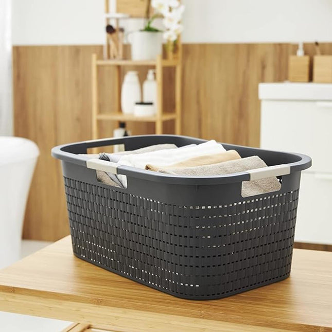Rotho Wasmand Country 40 L - antraciet