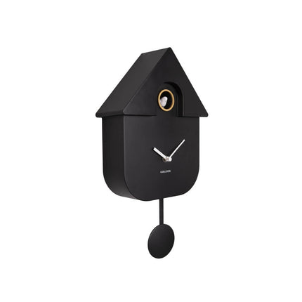 Karlsson Wall Clock Modern Cuckoo ABS - 41x8,5x21,5cm - black