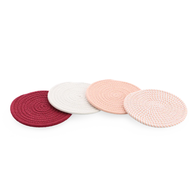 BK Pink Ribbon Onderzetters - 4 stuks