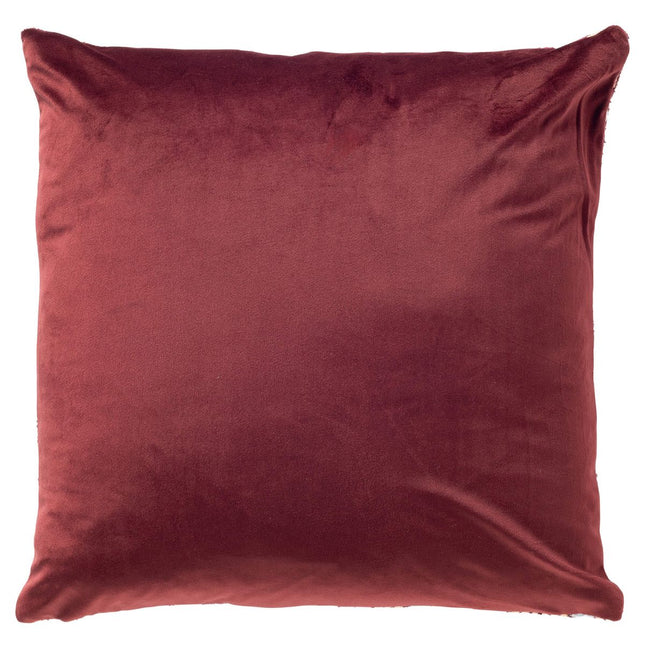 Dutch Decor sierkussen Lennox 45x45 cm Maroon Banner