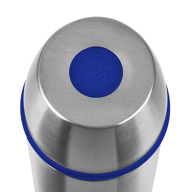 Emsa Isoleerfles Captain - 1 liter - RVS/blauw
