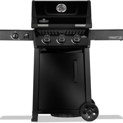 Napoleon Freestyle 365 door flame - side black LPG