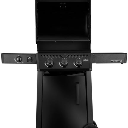 Napoleon Freestyle 365 door flame - side black LPG