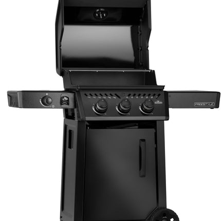 Napoleon Freestyle 365 door flame - side black LPG