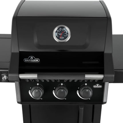 Napoleon Freestyle 365 door flame - side black LPG