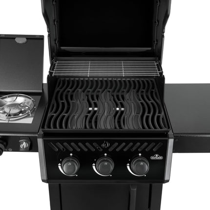 Napoleon Freestyle 365 door flame - side black LPG