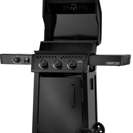 Napoleon Freestyle 365 door flame - side black LPG