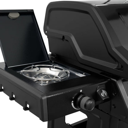 Napoleon Freestyle 365 door flame - side black LPG