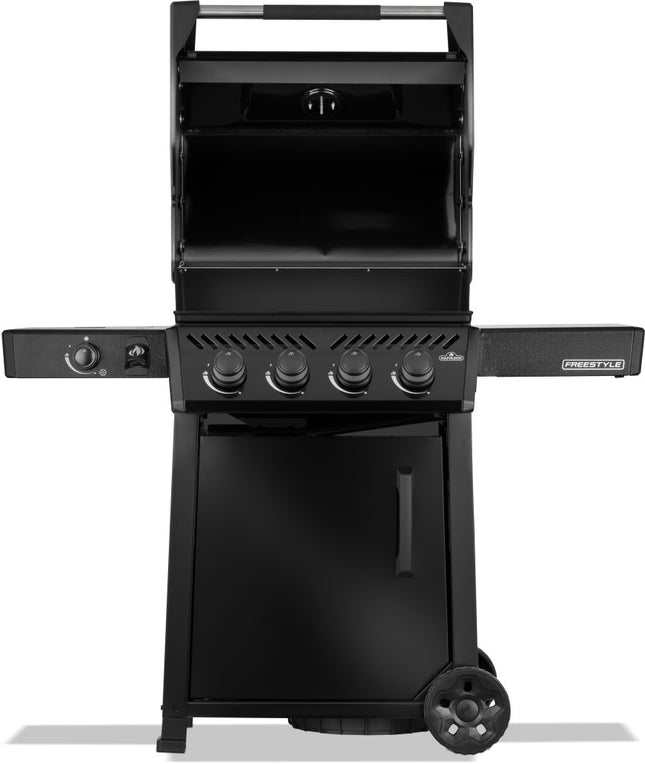 Napoleon Freestyle 425 door flame - side black LPG