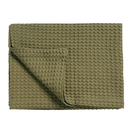 Vandyck Plaid Pique martini olive 270x250 cm showmodel