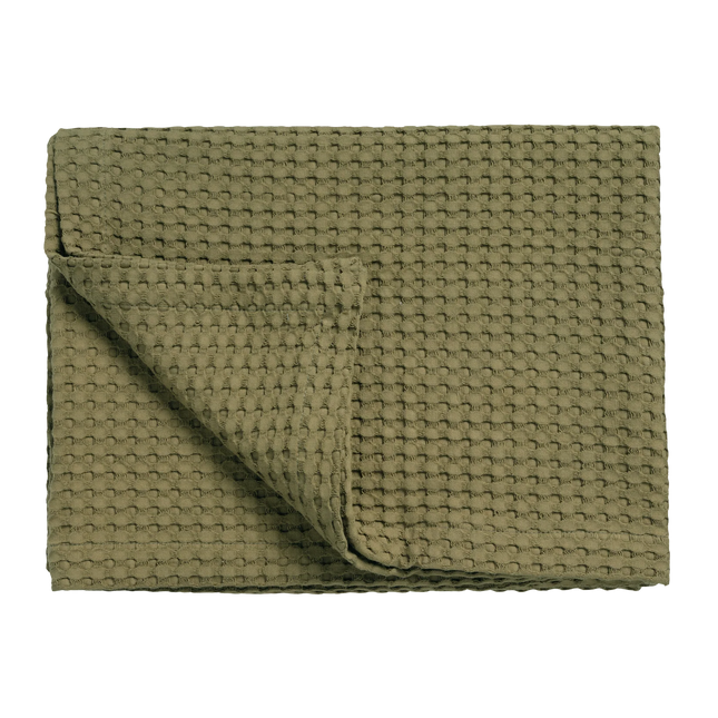 Vandyck Plaid Pique martini olive 270x250 cm showmodel