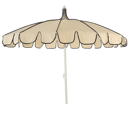 Parasol pagodemodel - Ø 195 cm - wit/blauw