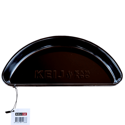 Keij Kamado Drip Pan Half Rond Compact Zwart