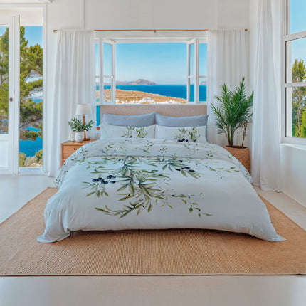 Heckettlane Dekbedovertrek Marilia 140x200/220 cm Chalk Blue