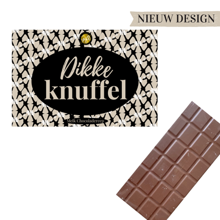 The Big Gifts Chocoladereep – Dikke Knuffel 100g