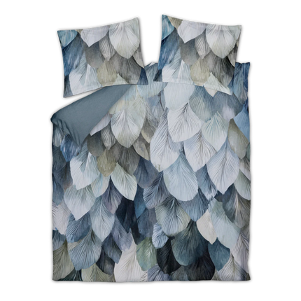 Vandyck Dekbedovertrek Dawnpetal, Blauw/Grijs 140x200/220 cm