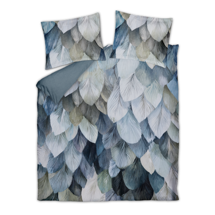 Vandyck Dekbedovertrek Dawnpetal, Blauw/Grijs 240x200/220 cm