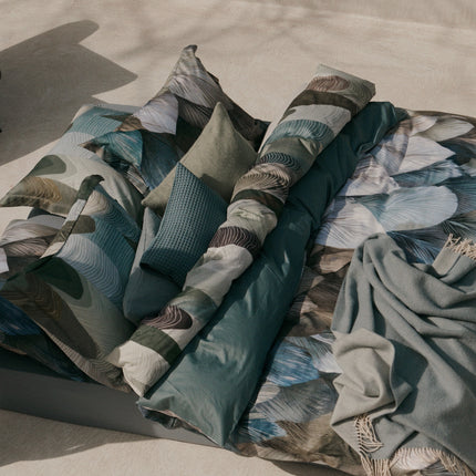 Vandyck Dekbedovertrek Earthflow, Blauw/Groen 240x200/220 cm