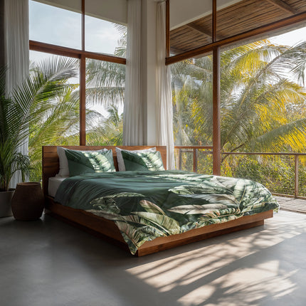 Heckettlane Dekbedovertrek Sarani 240x200/220 cm Forest Green