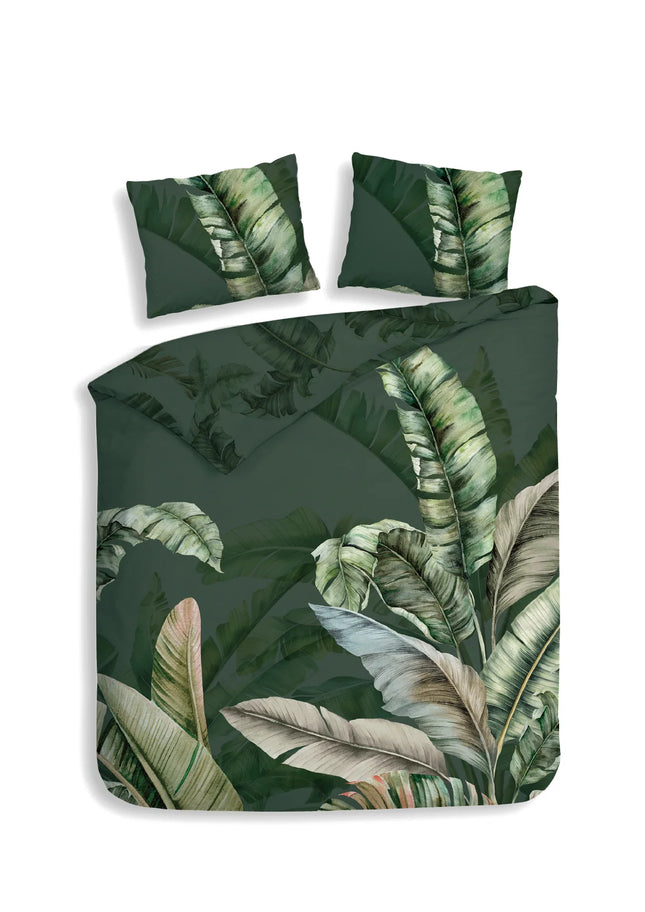 Heckettlane Dekbedovertrek Sarani 240x200/220 cm Forest Green