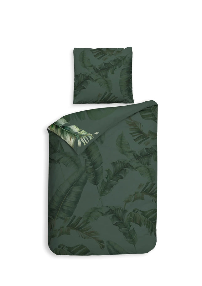 Heckettlane Dekbedovertrek Sarani 140x200/220 cm Forest Green