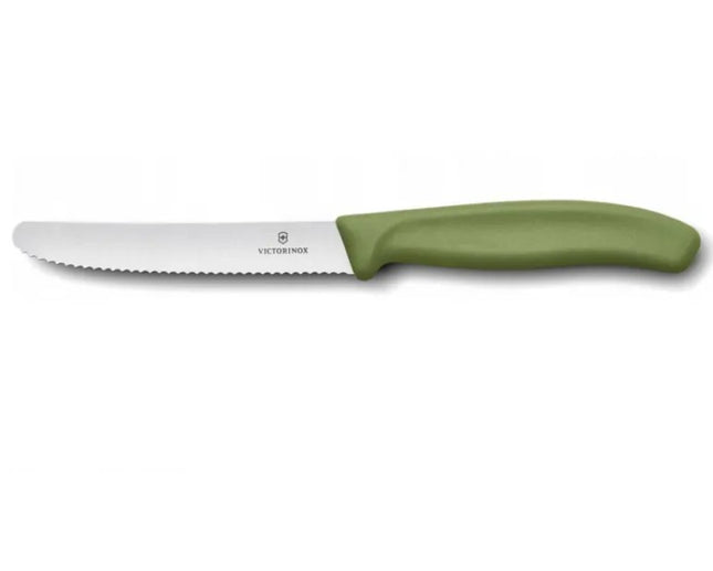 Victorinox Swiss Classic Tomaten-/broodmes 11 cm - Groen
