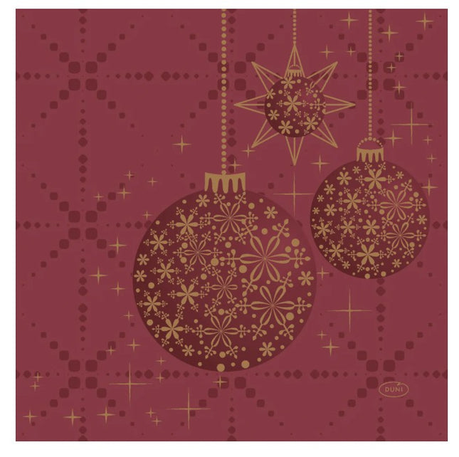 Duni servetten Gilded Bauble - 33x33cm