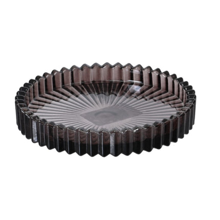 Kandelaar glas - 10x1,7cm - assortie