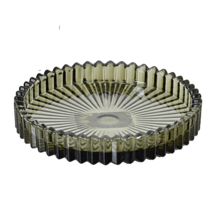 Kandelaar glas - 10x1,7cm - assortie