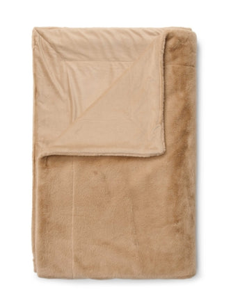 Essenza Plaid Furry Golden Sand 150x200 cm, Zand