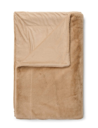 Essenza Plaid Furry Golden Sand 150x200 cm, Zand