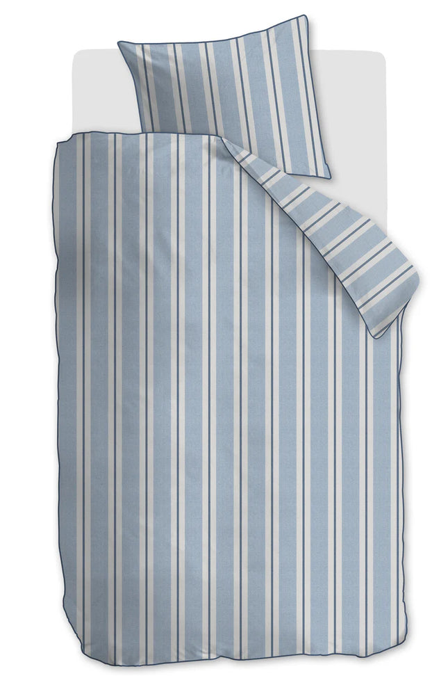 Beddinghouse Riviera Maison Dekbedovertrek Silvan Blue 140x200/220 cm