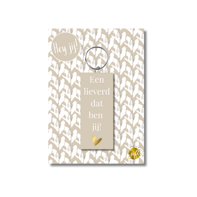The Big Gifts Sleutelhanger Lieverd – 30x70 mm
