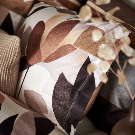 Vandyck Dekbedovertrek Autumn Fern 240x200/220 taupe, showmodel