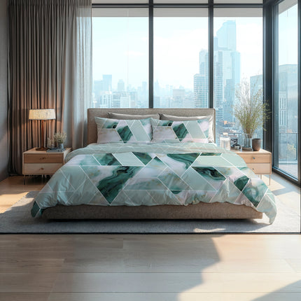Heckettlane Dekbedovertrek Yarra 240x200/220 cm Sea Green