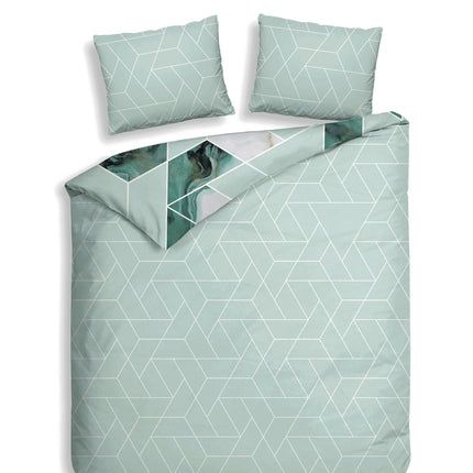Heckettlane Dekbedovertrek Yarra 240x200/220 cm Sea Green