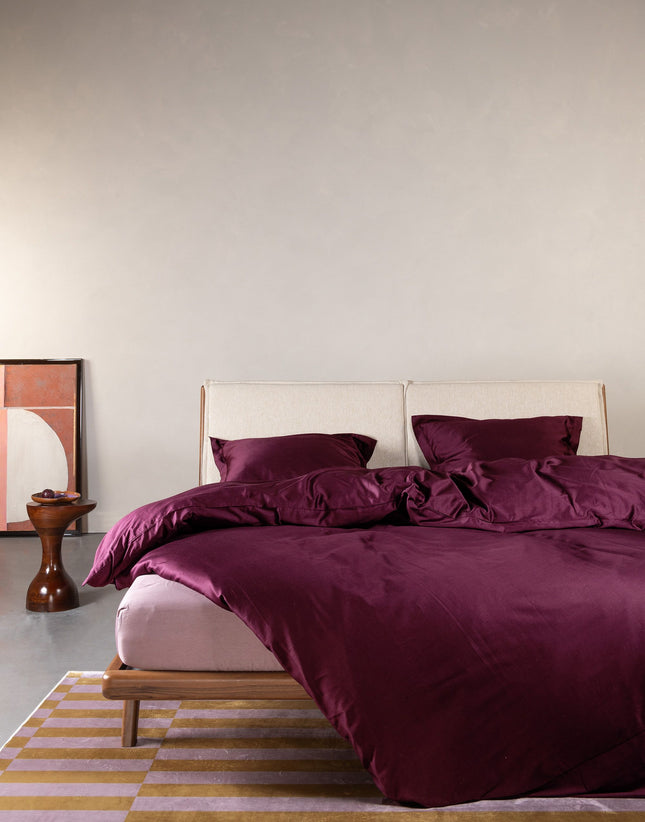 Essenza Dekbedovertrek Aziza Mauve wine 140x200/220