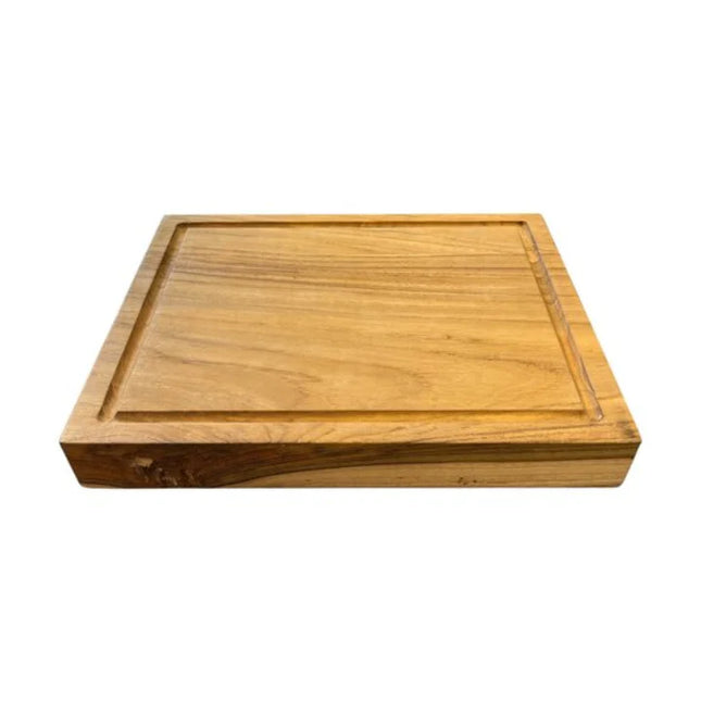 Basic Culinair Teakhouten Snijplank - 30x25x4 cm