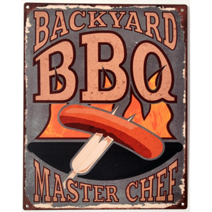 Meater Backyard BBQ Wandbord 25x20 cm Metaal