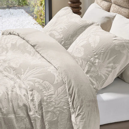 Beddinghouse Riviera Maison Dekbedovertrek Botanica Sand 140x200/220 cm