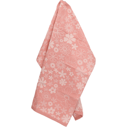 Bunzlau Castle Tea Towel Flowerbed Pink