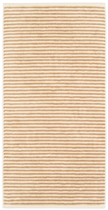 Natural handdoek 50/100 Stripes  natur/caramel