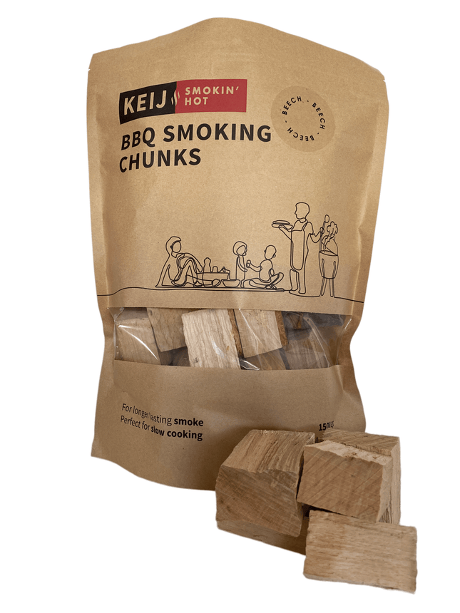 Keij Kamado BBQ Beech Smoking Chunks – 1500 gram