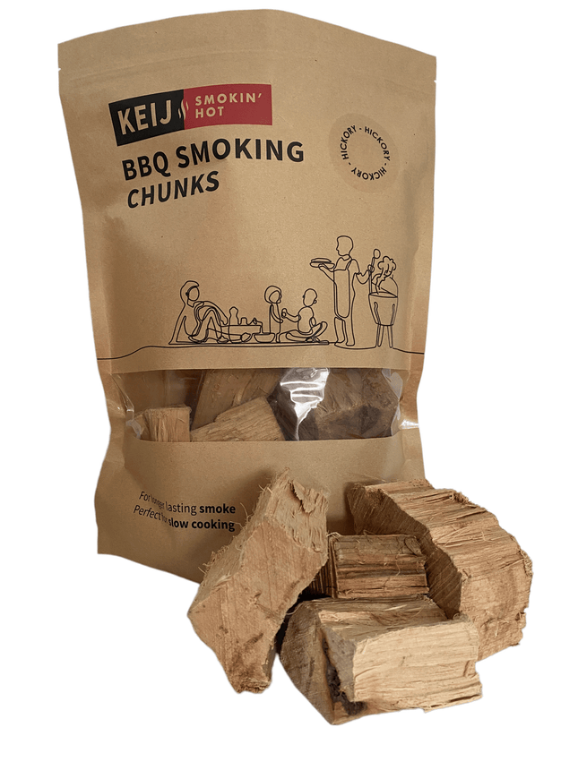 Keij Kamado BBQ Hickory Smoking Chunks – 1500 gram