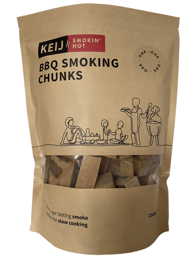 Keij Kamado BBQ Oak Smoking Chunks – 1500 gram